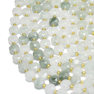 Natural Tianshan Cui Quartzite Beads Strands G-C116-A61-02-1