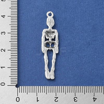 Tibetan Style Alloy Pendants for Halloween PALLOY-O002-09B-AS-1