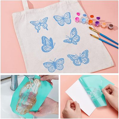 Self-Adhesive Silk Screen Printing Stencil DIY-WH0173-021-D-1
