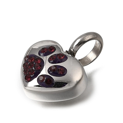 304 Stainless Steel Rhinestone Pendants RB-CBA0A16-01P-02-1
