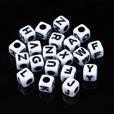 Opaque Acrylic Beads SACR-S273-35D-01-1
