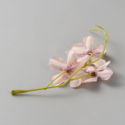 Cloth Artificial Plum Blossom Branch AJEW-WH20130-69E-1