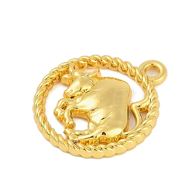 Twelve Constellations Alloy Pendants PALLOY-Q006-01I-G-1