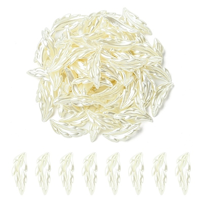 80Pcs ABS Plastic Imitation Pearl Pendants OACR-YW0003-40-1