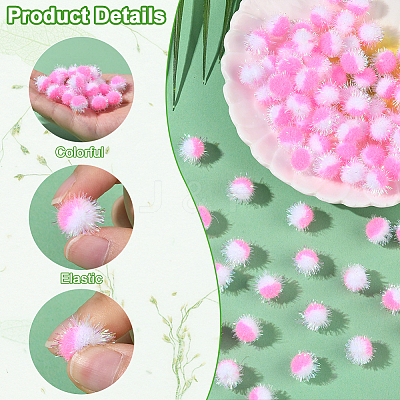 100Pcs Polyester Pom Pom Ball DIY-SC0031-43A-1