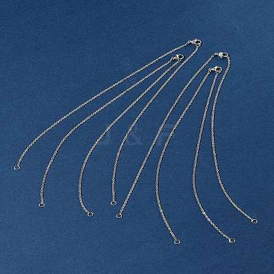 4Pcs 304 Stainless Steel Cable Chain Necklace Making STAS-FS0001-81P-1