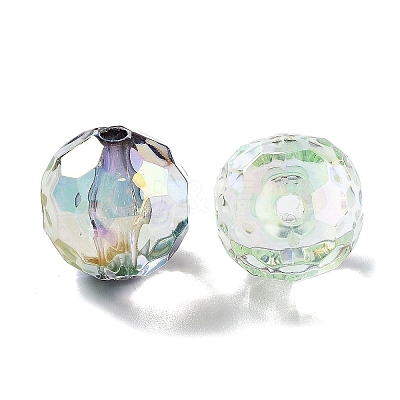 UV Plating Transparent Acrylic Beads MACR-K356-03B-1