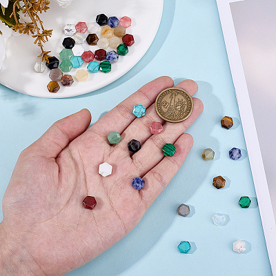 48Pcs 12 Styles Mixed Gemstone Beads G-DR0001-01-1