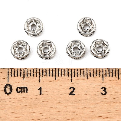 Brass Grade A Crystal Rhinestone Beads RB-A003-6MM-N-1
