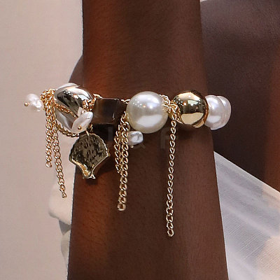 Bohemian Style Shell Shape Alloy Charm Bracelets WG311F9-01-1