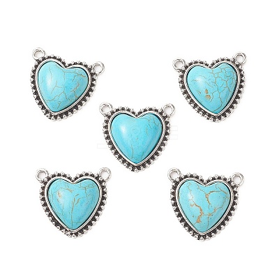 Synthetic Turquoise Pendants FIND-TADZ0001-01AS-1