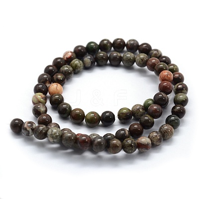 Natural Ocean Agate/Ocean Jasper Beads Strands X-G-G763-07-8mm-1