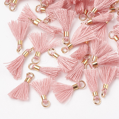 Polycotton(Polyester Cotton) Tassel Pendant Decorations FIND-S275-25G-1