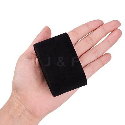 Flocking Cloth Jewelry Watch Displays BDIS-WH0004-02-1