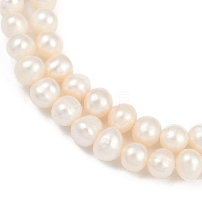Natural Cultured Freshwater Pearl Beads Strands PEAR-I007-07Y-02A-1