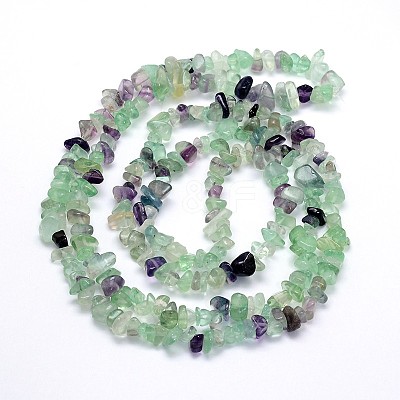 Natural Fluorite Beads Strands LS-G-O049-B-16-1