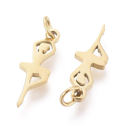 Ion Plating(IP) 304 Stainless Steel Pendants X-STAS-H100-23G-B-1