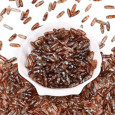 Picasso Transparent Glass Seed Beads SEED-N012-11D-1