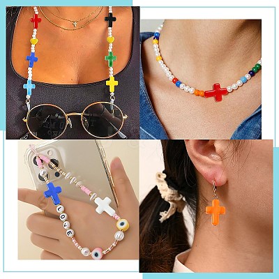 8Pcs 8 Colors Handmade Lampwork Beads LAMP-CJ0003-09-1