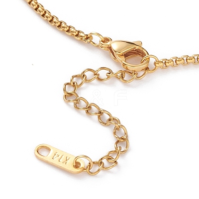 PVD Vacuum Plating 304 Stainless Steel Box Chain Necklaces NJEW-JN03232-1