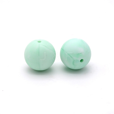 Silicone Beads Round Rubber Bead 15MM Loose Spacer Beads for DIY Supplies Jewelry Keychain Making FIND-SX0001-181-1