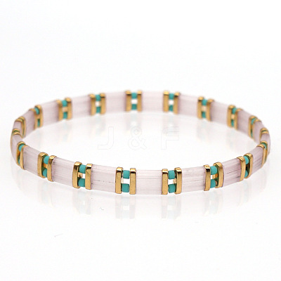Bohemian Glass Seed Beaded Stretch Bracelets LS-JM4508-23-1