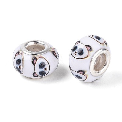 Opaque Resin European Beads RPDL-T004-01D-1