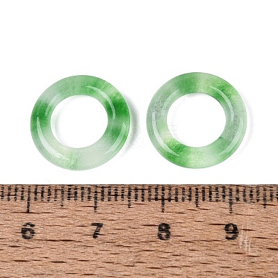 Dyed Natural White Jade Linking Rings G-Q601-43C-1