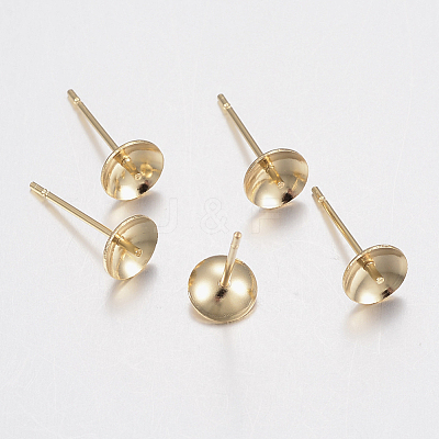 304 Stainless Steel Stud Earring Findings STAS-H436-25-4mm-1
