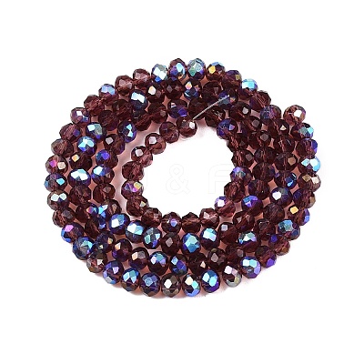 Electroplate Glass Beads Strands EGLA-A044-T3mm-L13-1