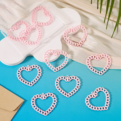 10Pcs Spray Painted Alloy Pendants FIND-TA0010-47B-1
