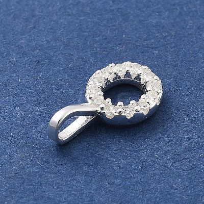 925 Sterling Silver with Cubic Zirconia Charms STER-Q004-01O-S-1
