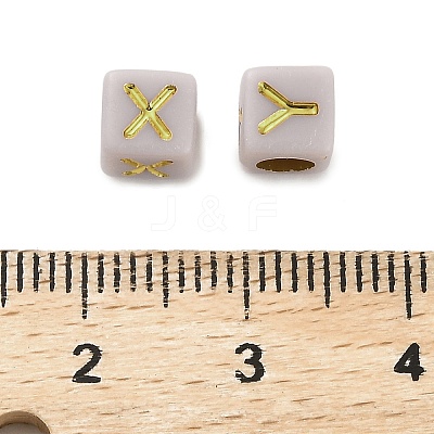 Opaque Acrylic Beads OACR-H046-01D-1