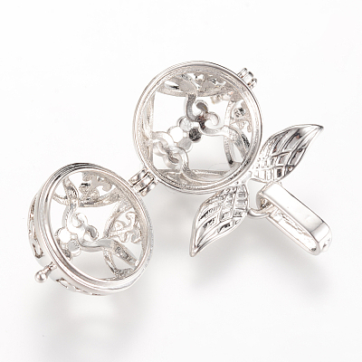 Rack Plating Brass Cage Pendants LS-KK-S309-01P-1