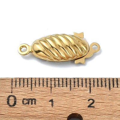 Ion Plating(IP) 304 Stainless Steel Box Clasp STAS-Q318-02G-1