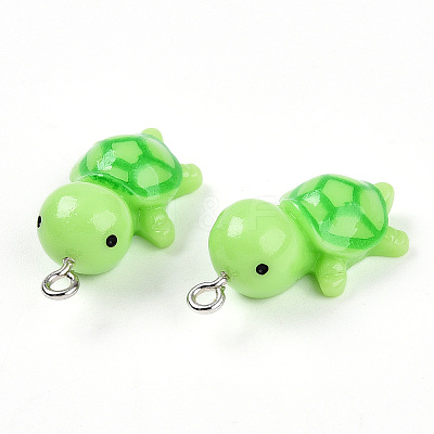 Resin with Iron Pendants RESI-T057-20-1