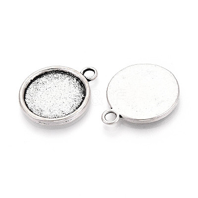 Tibetan Style Alloy Pendant Cabochon Settings PALLOY-N178-13AS-D-1