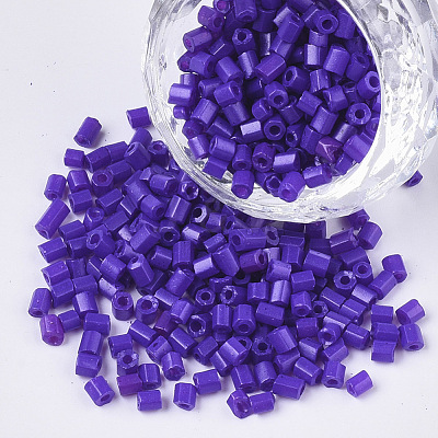 8/0 Two Cut Glass Seed Beads SEED-S033-06A-07-1