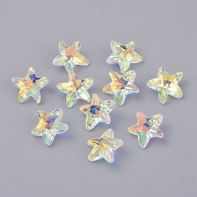 Faceted Glass Charms LS-GLAA-H101-A-17-1