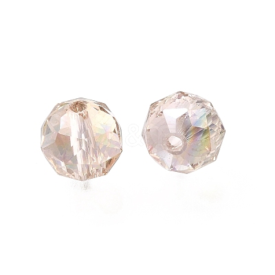 Electroplate Transparent Round Glass Beads GL-CBA6A73-AB04-1
