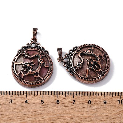 Natural Rhodonite Pendants G-A241-02R-10-1