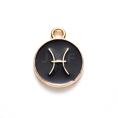 Alloy Enamel Pendants ENAM-S124-01B-08H-1