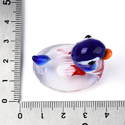 Handmade Lampwork Duck Display Decorations LAMP-T025-14B-1