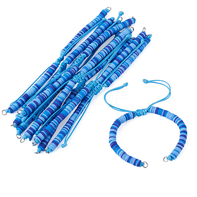 Handmade Polymer Clay Bead Bracelets Making AJEW-TAC00078-1