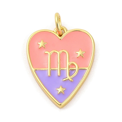 Brass Enamel Pendants LS-KK-Z077-01G-09-1
