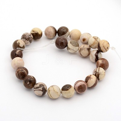 Natural Australian Agate Round Bead Strands G-M272-02-6mm-1