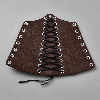Adjustable PU Leather Cord Bracelets with Iron Buckles AJEW-WH0502-44A-1