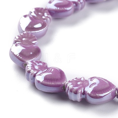 Glazed Porcelain Beads PORC-M003-09K-1