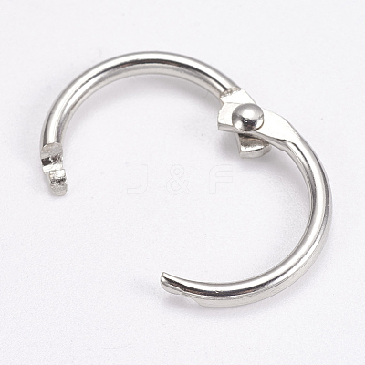 Iron Loose Leaf Book Binder Hinged Rings IFIN-WH0015-01-20mm-1