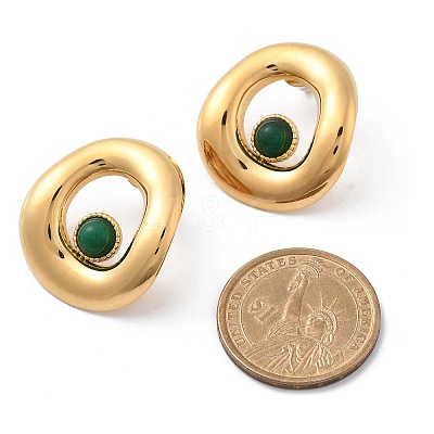 304 Stainless Steel Stud Earrings STAS-Z112-12G-01-1